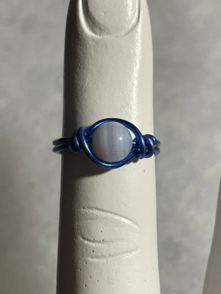 Agate Ring - Blue