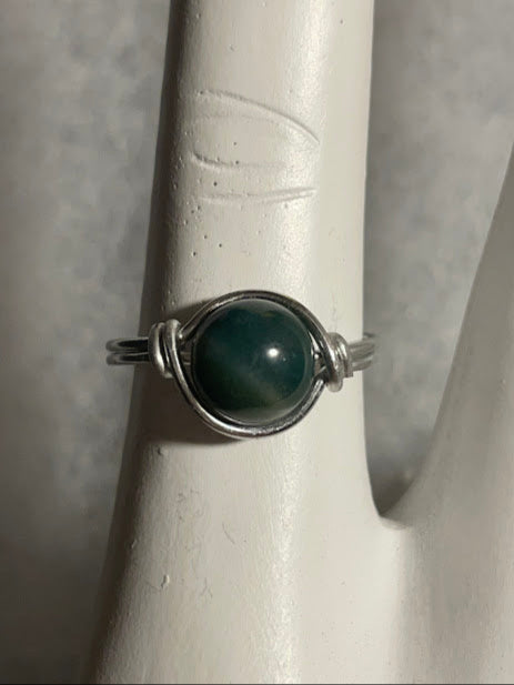 Agate Ring - Silver