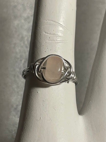 Rose Quartz Ring - Silver