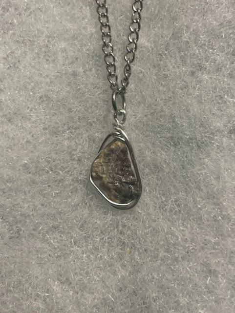 Stone Necklace - Silver