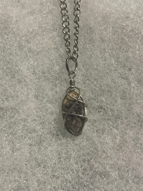 Stone Necklace - Silver