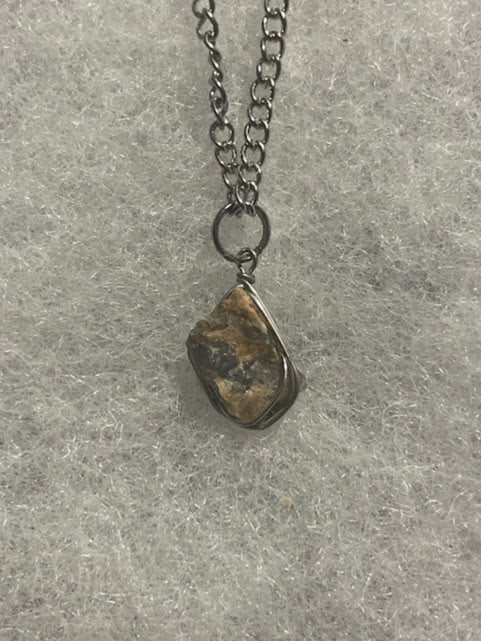 Stone Necklace - Silver