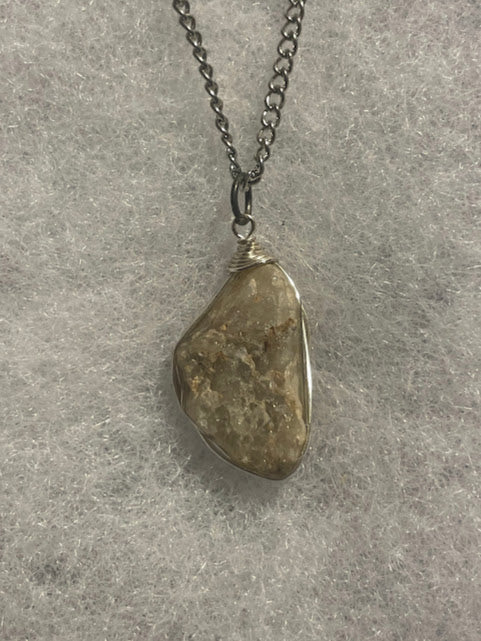 Stone Necklace - Silver