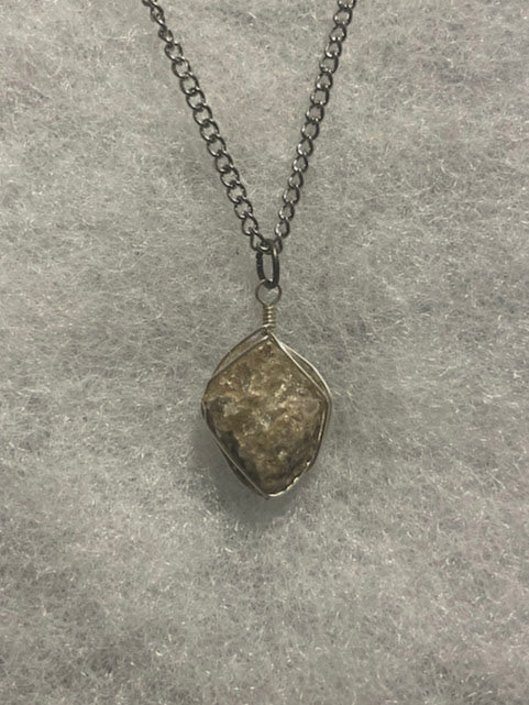 Stone Necklace - Silver